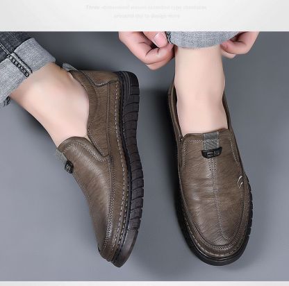 (🔥50% de desconto hoje - não perca) - Sapatos ortopédicos em pele macia e confortável - Design ergonómico (alívio fácil para as dores nos pés)