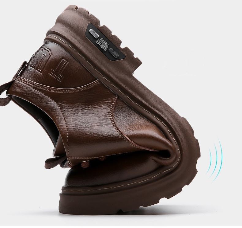 (🔥50% DESCONTO Hoje - Não Perca) Sapatos de Couro de Marca Italiana Macios e Confortáveis ​​​​(Suporte de Arco - Facilita a Caminhada)