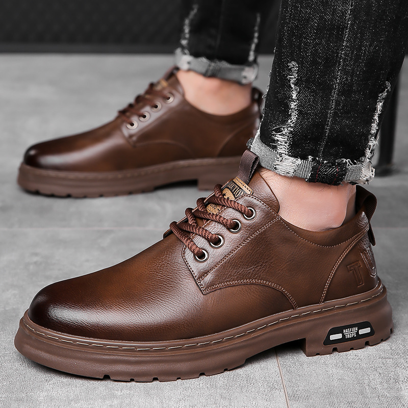 (🔥50% DESCONTO Hoje - Não Perca) Sapatos de Couro de Marca Italiana Macios e Confortáveis ​​​​(Suporte de Arco - Facilita a Caminhada)