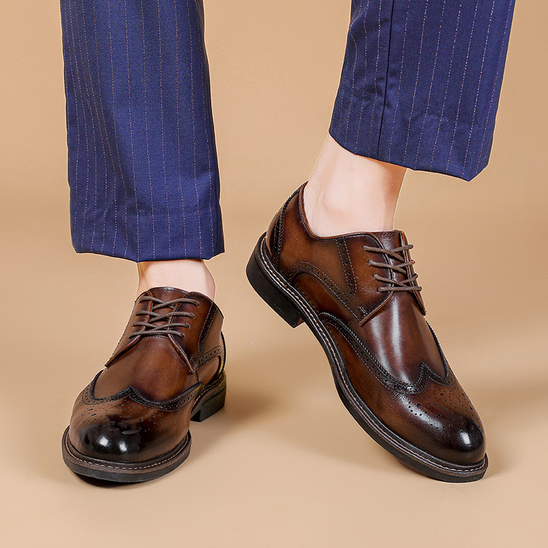 (🔥50% de desconto hoje - não perca) - Sapatos de pele italiana macios e confortáveis ​​(apoio no arco - alivia as dores nos pés)