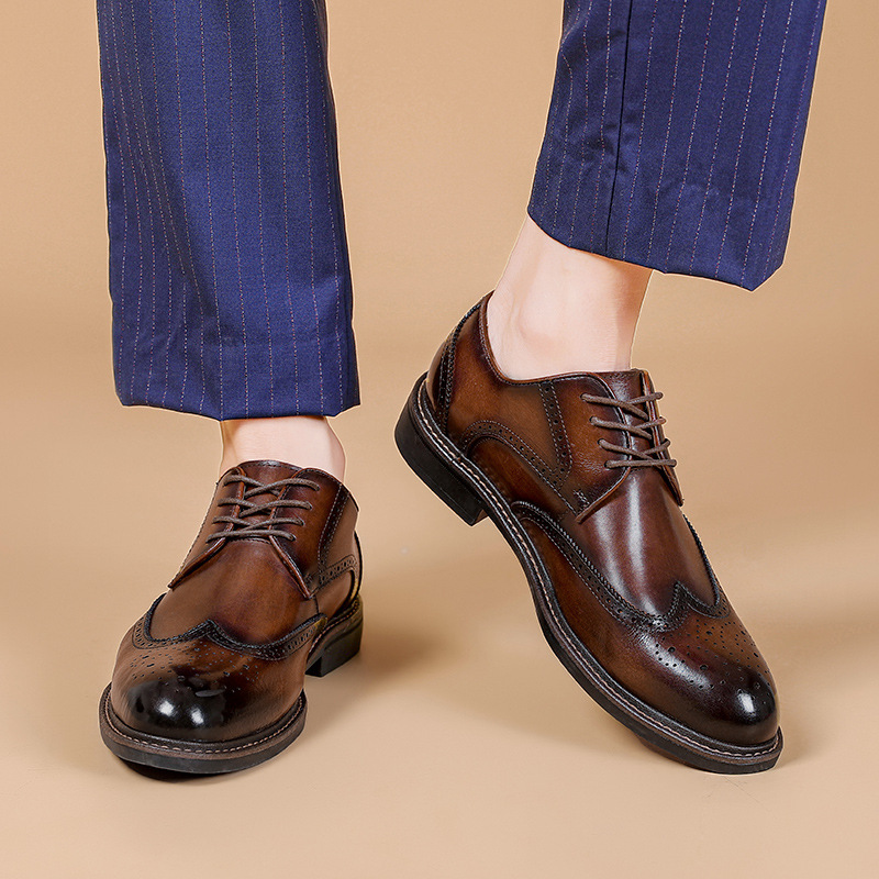 (🔥50% de desconto hoje - não perca) - Sapatos de pele italiana macios e confortáveis ​​(apoio no arco - alivia as dores nos pés)