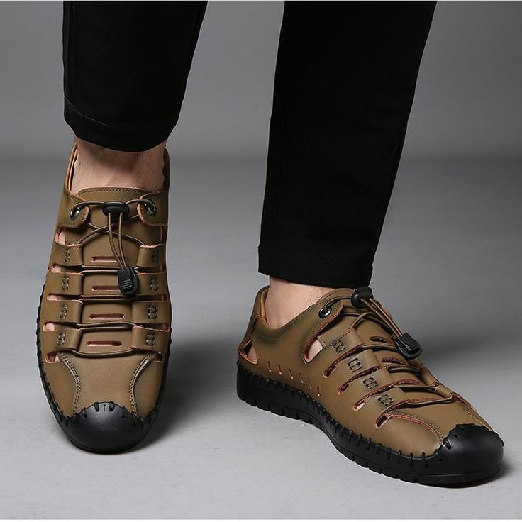 (🔥 60% de descuento por tiempo limitado) - Sandalias de Cuero Ergonómicas - Alivia el Dolor de Pies