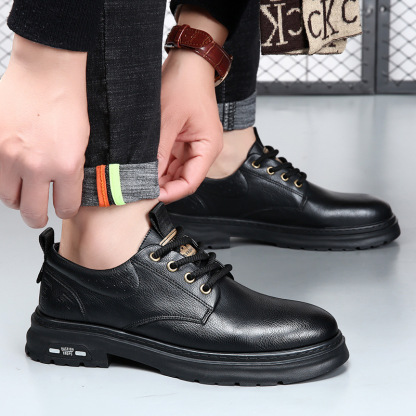 (🔥50% DESCONTO Hoje - Não Perca) Sapatos de Couro de Marca Italiana Macios e Confortáveis ​​​​(Suporte de Arco - Facilita a Caminhada)