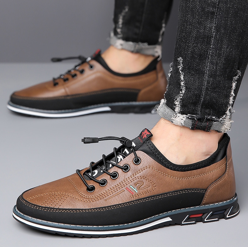 (🔥50% de desconto hoje - não perca) - Sapatos ortopédicos em pele macios e confortáveis ​​(com amortecimento de ar - alivia as dores nos pés)