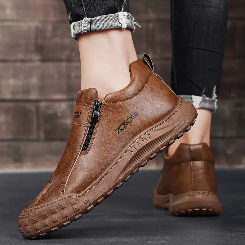 (🔥50% de desconto hoje - não perca) ⏰- Sapatos de couro italiano macios e confortáveis ​​​​(suporte de arco - facilita o caminhar)
