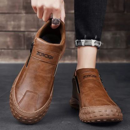 (🔥50% de desconto hoje - não perca) ⏰- Sapatos de couro italiano macios e confortáveis ​​​​(suporte de arco - facilita o caminhar)