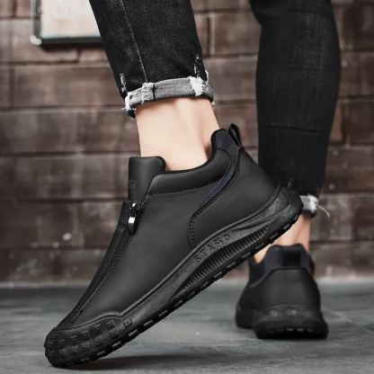 (🔥50% de desconto hoje - não perca) ⏰- Sapatos de couro italiano macios e confortáveis ​​​​(suporte de arco - facilita o caminhar)