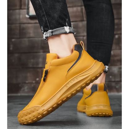 (🔥50% de desconto hoje - não perca) ⏰- Sapatos de couro italiano macios e confortáveis ​​​​(suporte de arco - facilita o caminhar)
