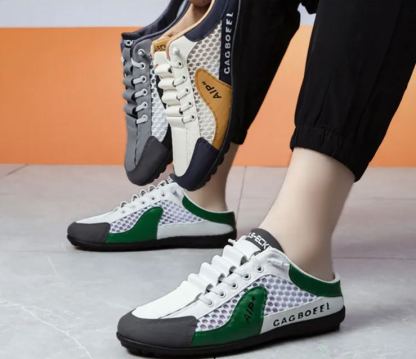 (🔥60% de desconto hoje - não perca) - Sapatos ortopédicos italianos macios e confortáveis ​​(suporte de arco - ótimo para estar de pé e caminhar o dia todo)