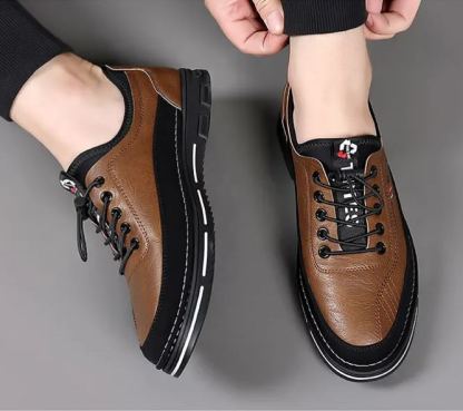 (🔥50% de desconto hoje - não perca) - Sapatos de pele italiana macios e confortáveis ​​(apoio no arco - alivia as dores nos pés)