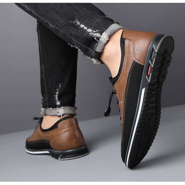(🔥50% de desconto hoje - não perca) - Sapatos ortopédicos em pele macios e confortáveis ​​(com amortecimento de ar - alivia as dores nos pés)