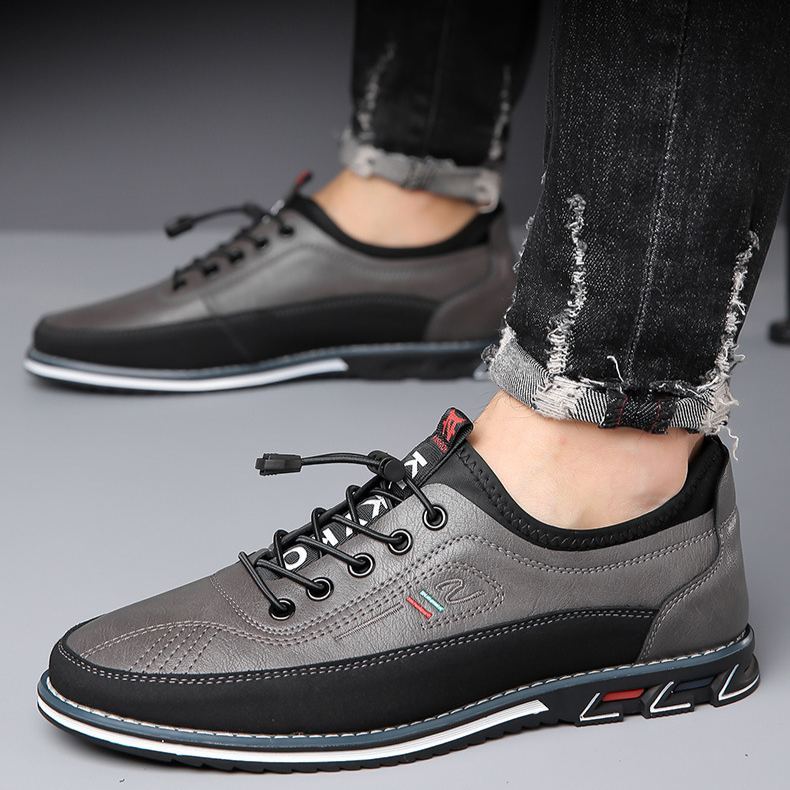 (🔥50% de desconto hoje - não perca) - Sapatos ortopédicos em pele macios e confortáveis ​​(com amortecimento de ar - alivia as dores nos pés)