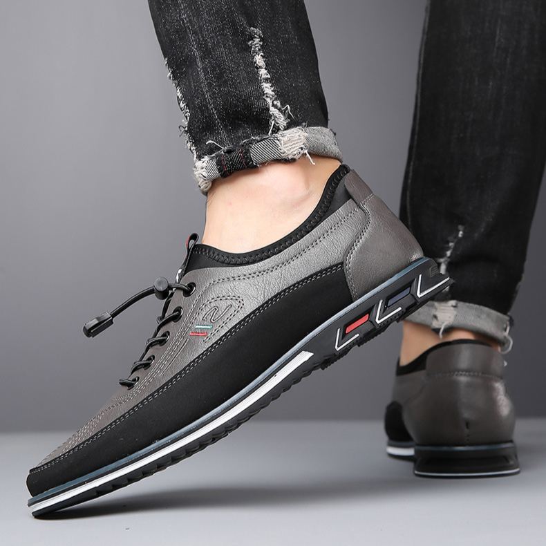 (🔥50% de desconto hoje - não perca) - Sapatos ortopédicos em pele macios e confortáveis ​​(com amortecimento de ar - alivia as dores nos pés)