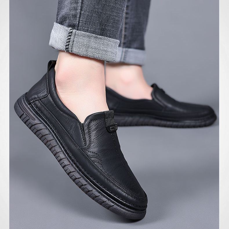 (🔥50% de desconto hoje - não perca) - Sapatos ortopédicos em pele macia e confortável - Design ergonómico (alívio fácil para as dores nos pés)