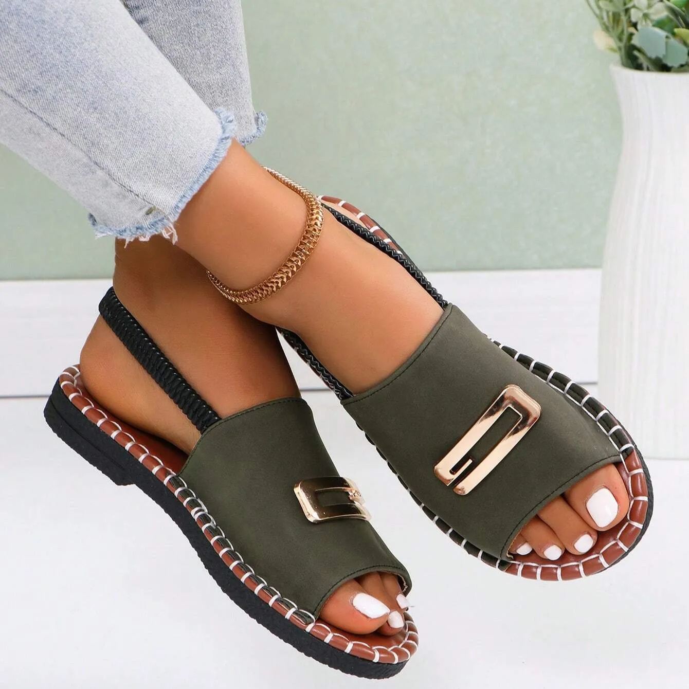 🔥50% de desconto por tempo limitado - Sandálias Ortopédicas de Verão - Design Ergonómico✅ Torne a sua caminhada mais confortável