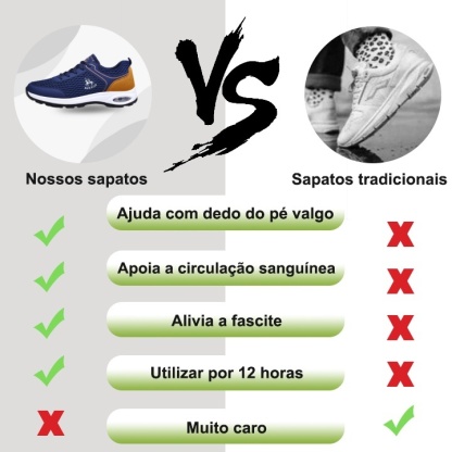 【🔥50% de desconto hoje - não perca】 Sapatos ortopédicos com design ergonómico - (suporte de arco para maior conforto)