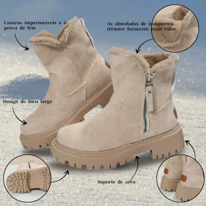 [50% de desconto por tempo limitado] Botas de inverno com design ergonómico, analgésicas e quentes (suporte de arco, mais confortáveis)