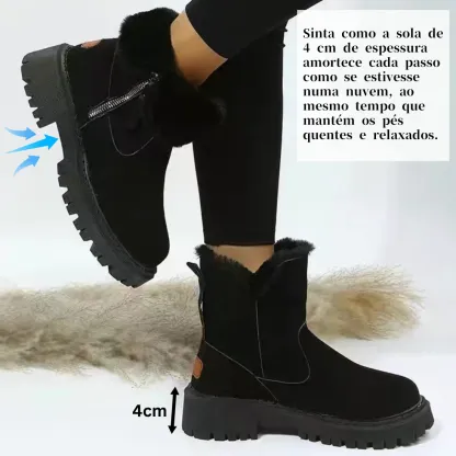 [50% de desconto por tempo limitado] Botas de inverno com design ergonómico, analgésicas e quentes (suporte de arco, mais confortáveis)