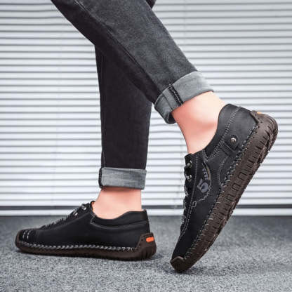 (🔥50% sleva dnes – nenechte si to ujít) ⏰- Měkké a pohodlné italské luxusní značkové ručně vyráběné boty z pravé kůže (podpora klenby usnadňuje chůzi)
