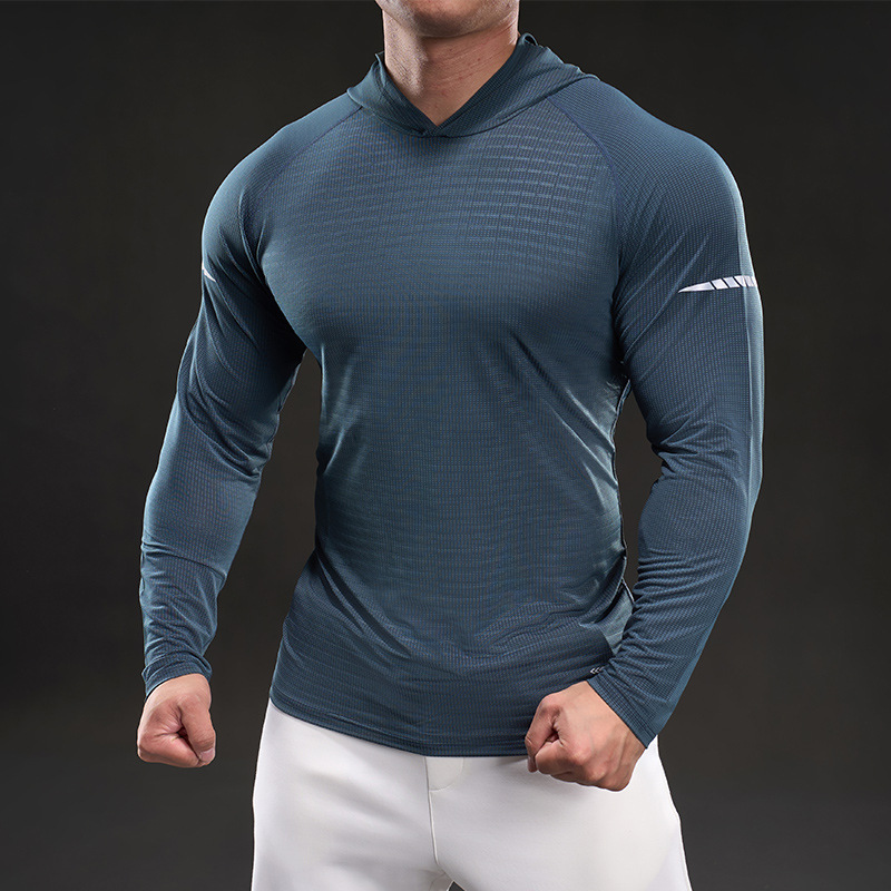 MUKAIHUO Outdoor Sports Quick-Dry Hooded Shirt