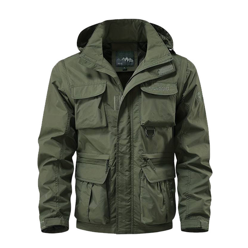Men's Outdoor Utility Hooded Jacket