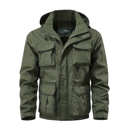 Men's Outdoor Utility Hooded Jacket