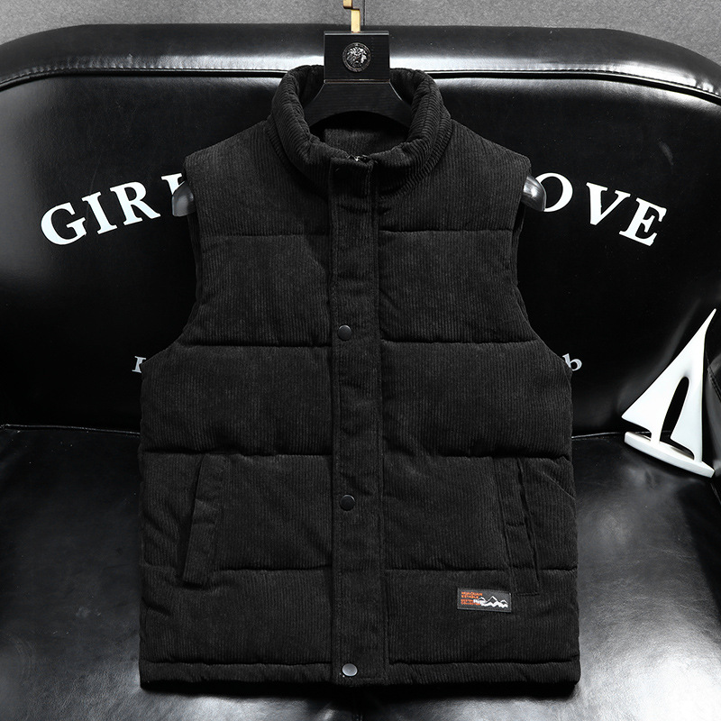 Men's Relaxed-Fit Corduroy Puffer Vest