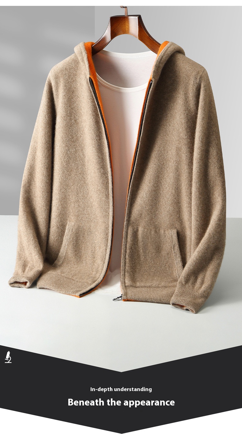 Caruso Cashmere Zip Hoodie