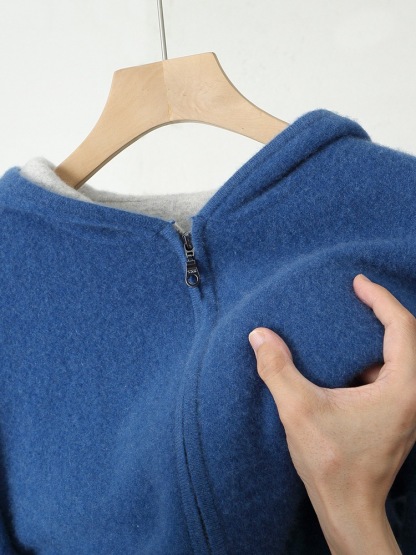 Caruso Cashmere Zip Hoodie