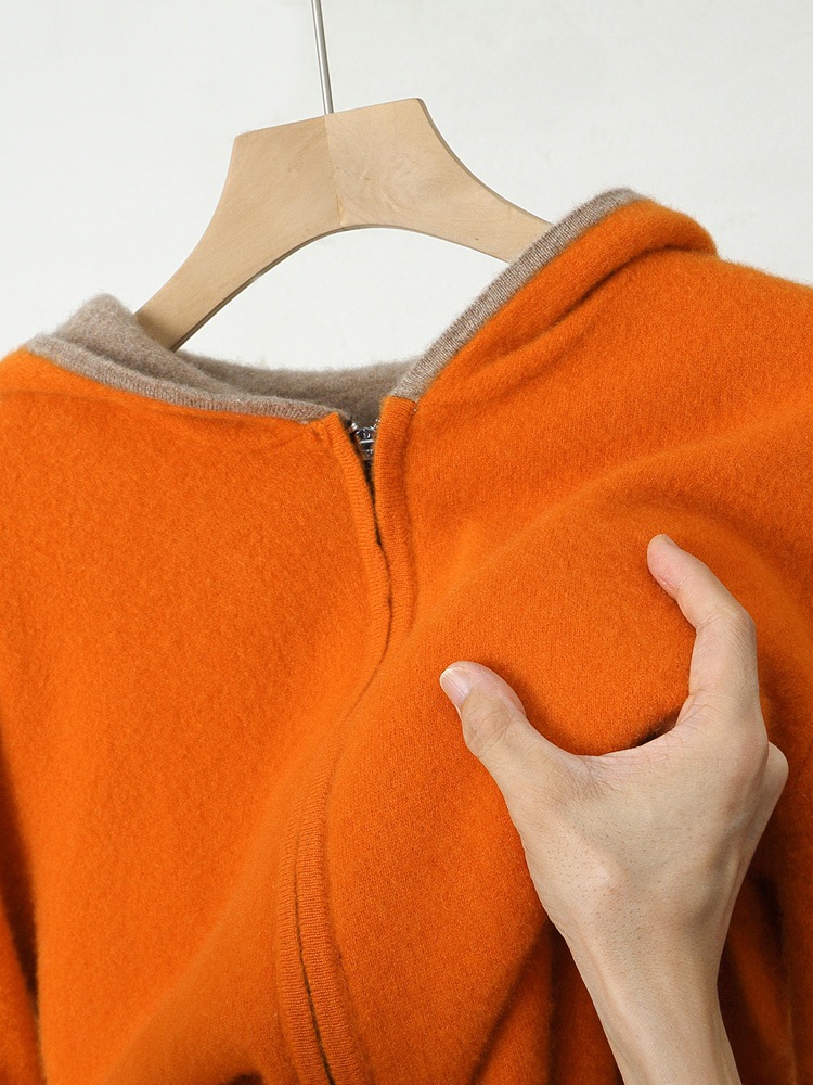 Caruso Cashmere Zip Hoodie