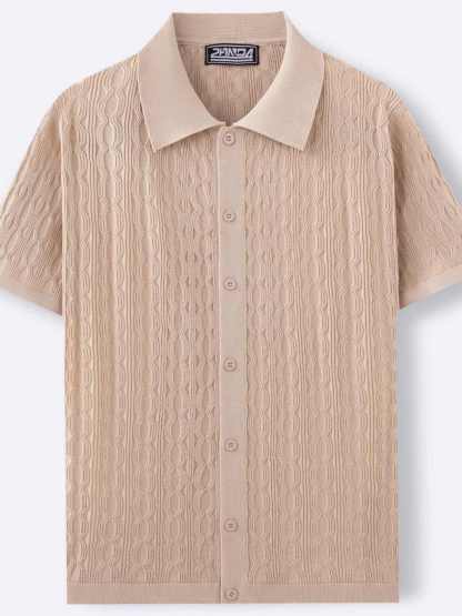Men’s Cuban Knit Shirt – Retro Summer Vibes