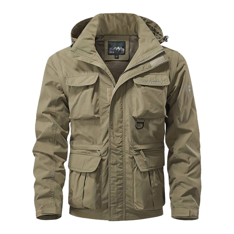 Men's Outdoor Utility Hooded Jacket