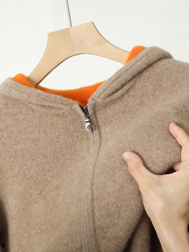 Caruso Cashmere Zip Hoodie