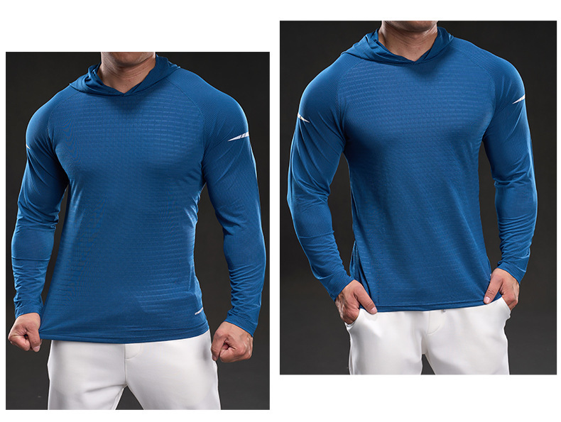 MUKAIHUO Outdoor Sports Quick-Dry Hooded Shirt