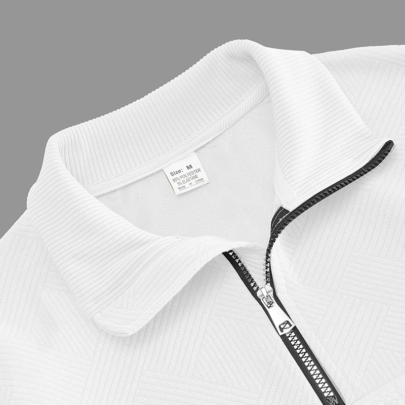 Men’s Half-Zip Pullover with Embroidered Detail