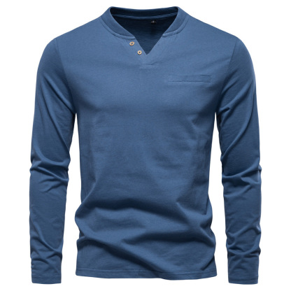 Men's V-Neck Long Sleeve