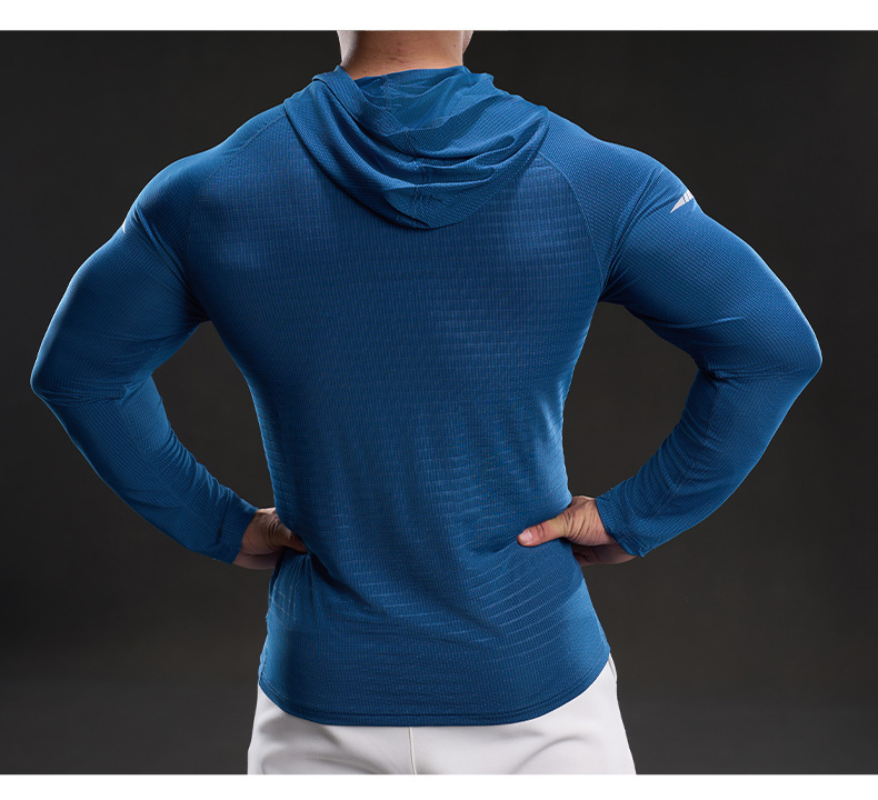 MUKAIHUO Outdoor Sports Quick-Dry Hooded Shirt