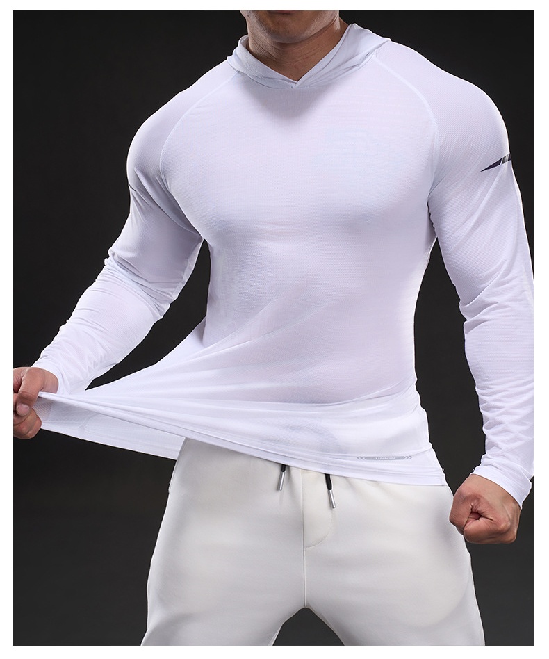 MUKAIHUO Outdoor Sports Quick-Dry Hooded Shirt