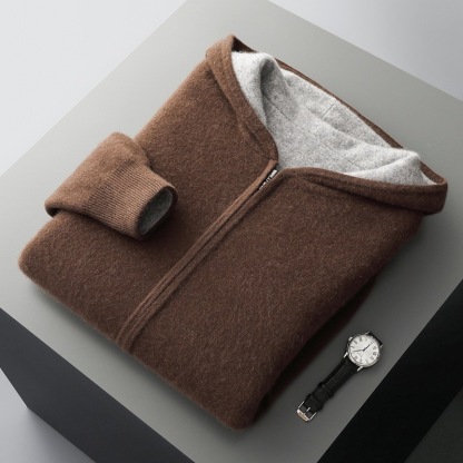 Caruso Cashmere Zip Hoodie