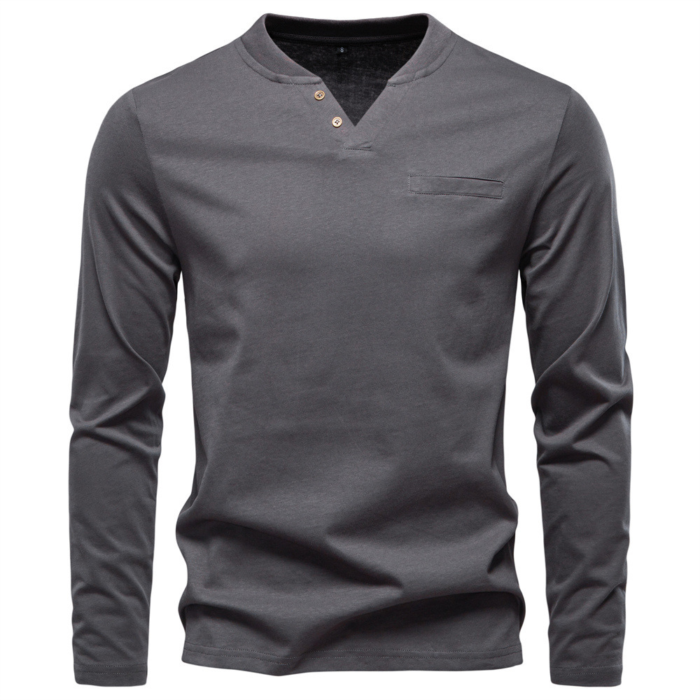 Men's V-Neck Long Sleeve