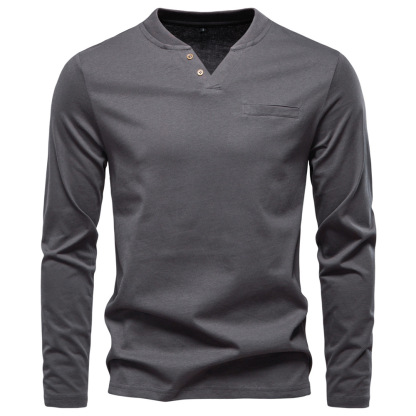 Men's V-Neck Long Sleeve