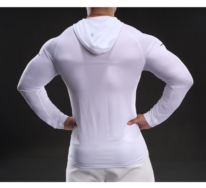 MUKAIHUO Outdoor Sports Quick-Dry Hooded Shirt