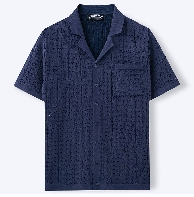 Men’s Cuban Knit Shirt – Retro Summer Vibes