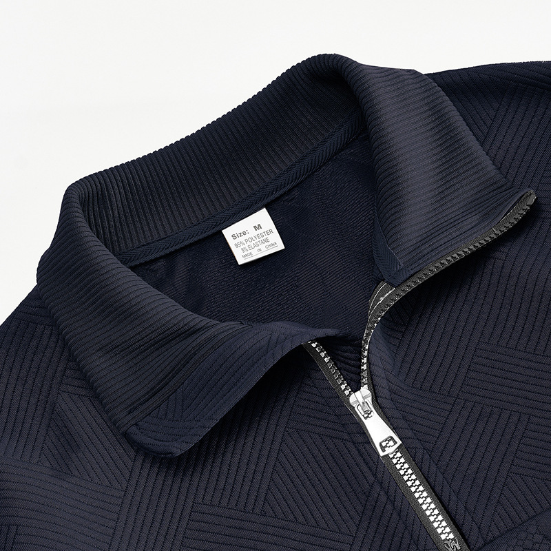 Men’s Half-Zip Pullover with Embroidered Detail