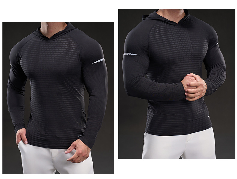 MUKAIHUO Outdoor Sports Quick-Dry Hooded Shirt