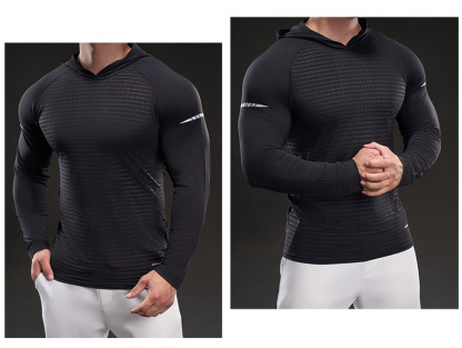 MUKAIHUO Outdoor Sports Quick-Dry Hooded Shirt