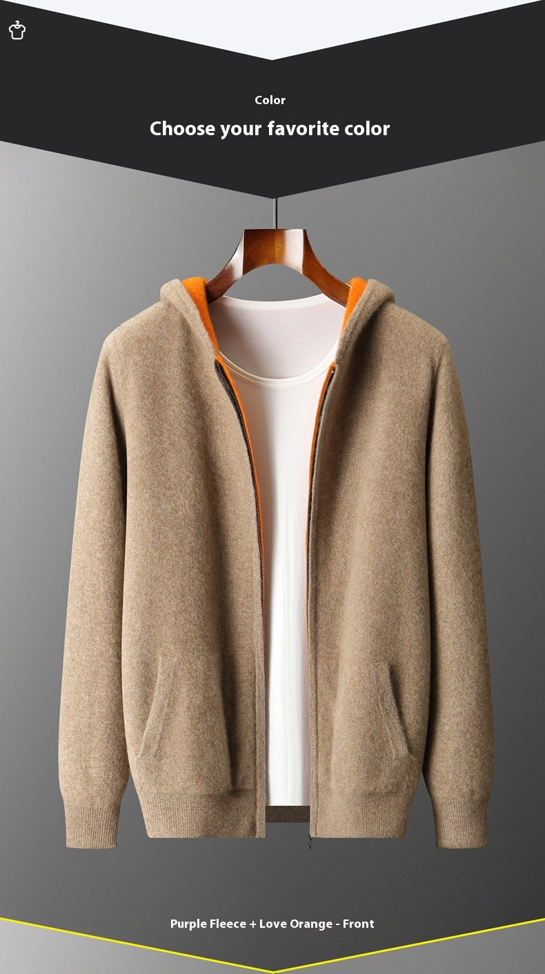 Caruso Cashmere Zip Hoodie