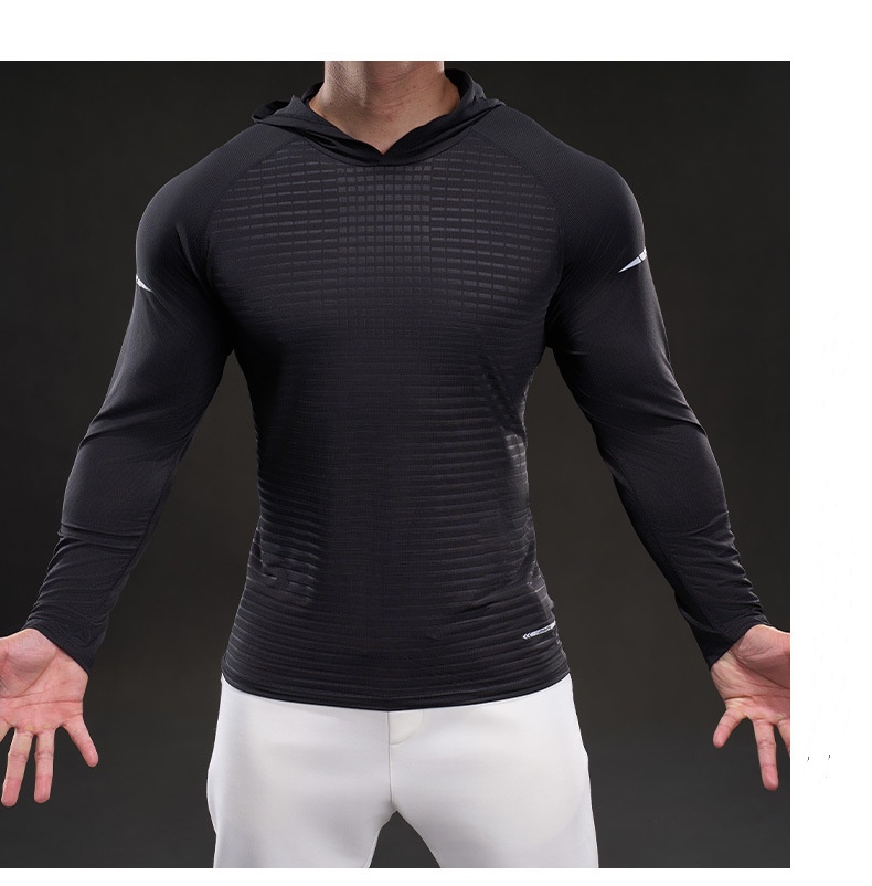 MUKAIHUO Outdoor Sports Quick-Dry Hooded Shirt