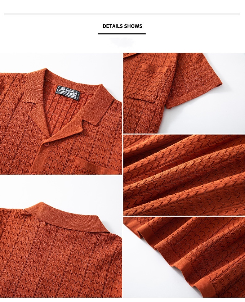 Men’s Cuban Knit Shirt – Retro Summer Vibes