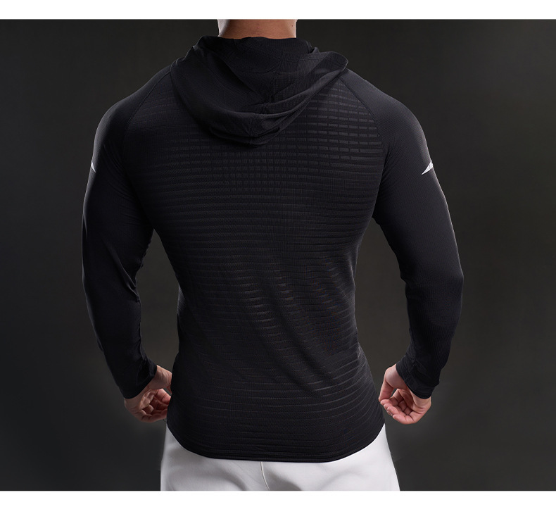 MUKAIHUO Outdoor Sports Quick-Dry Hooded Shirt